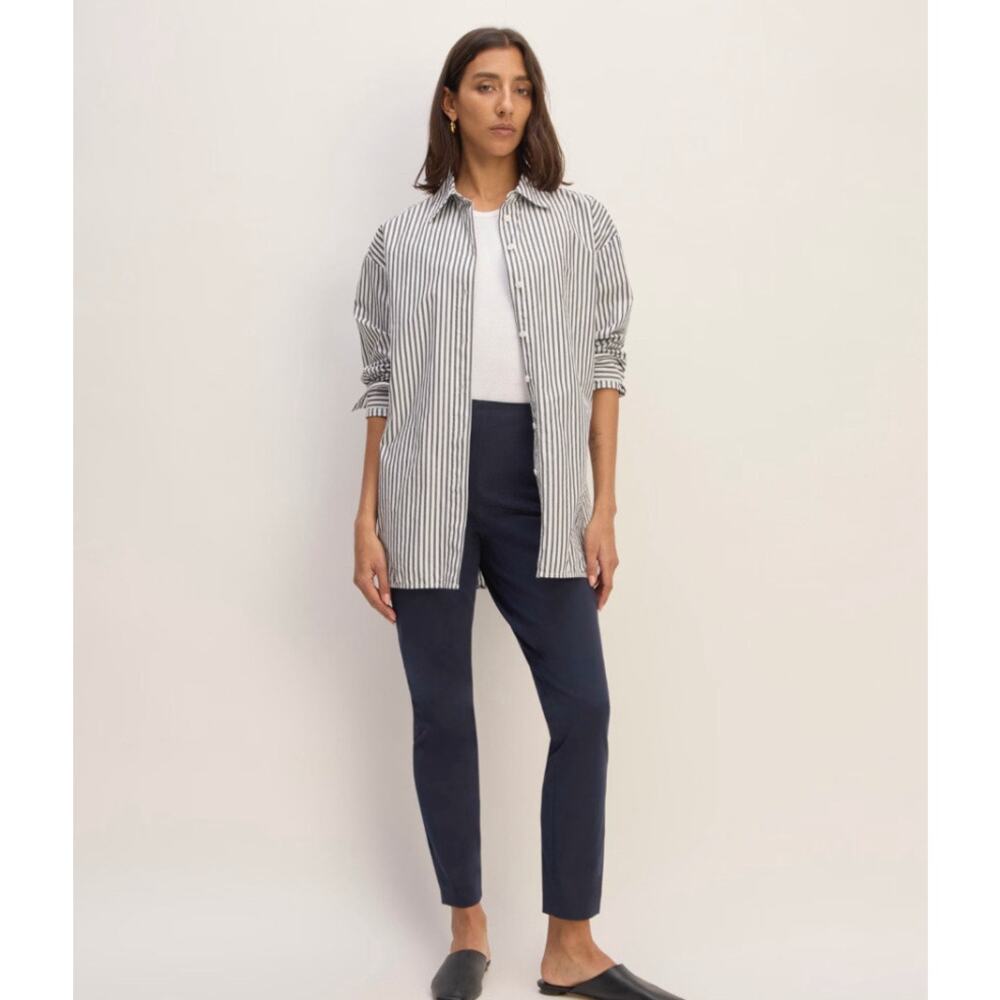 Nwot Everlane The Bi-Stretch Work Pant In Navy Si… - image 1